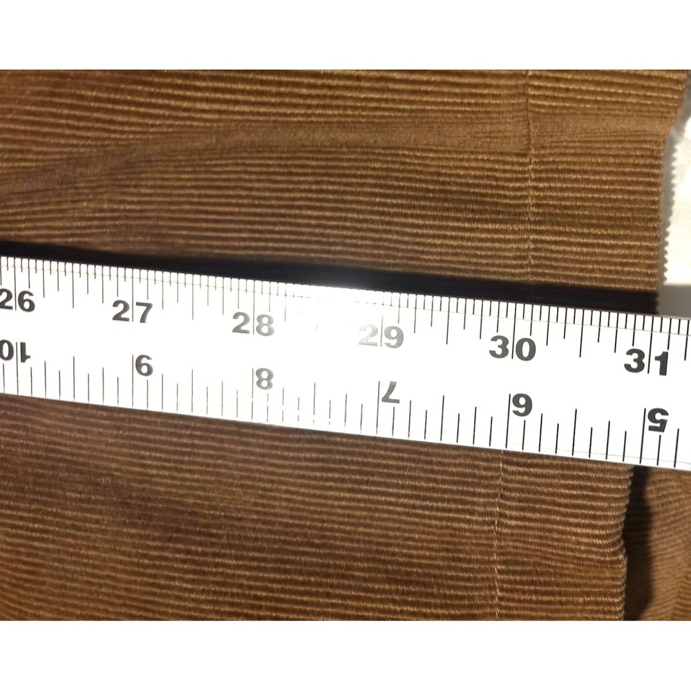 L.L. Bean Men Tan Brown Corduroy Blazer Jacket 40 Tall 3Button Plaid Lined 0J5C8 - Picture 13 of 14